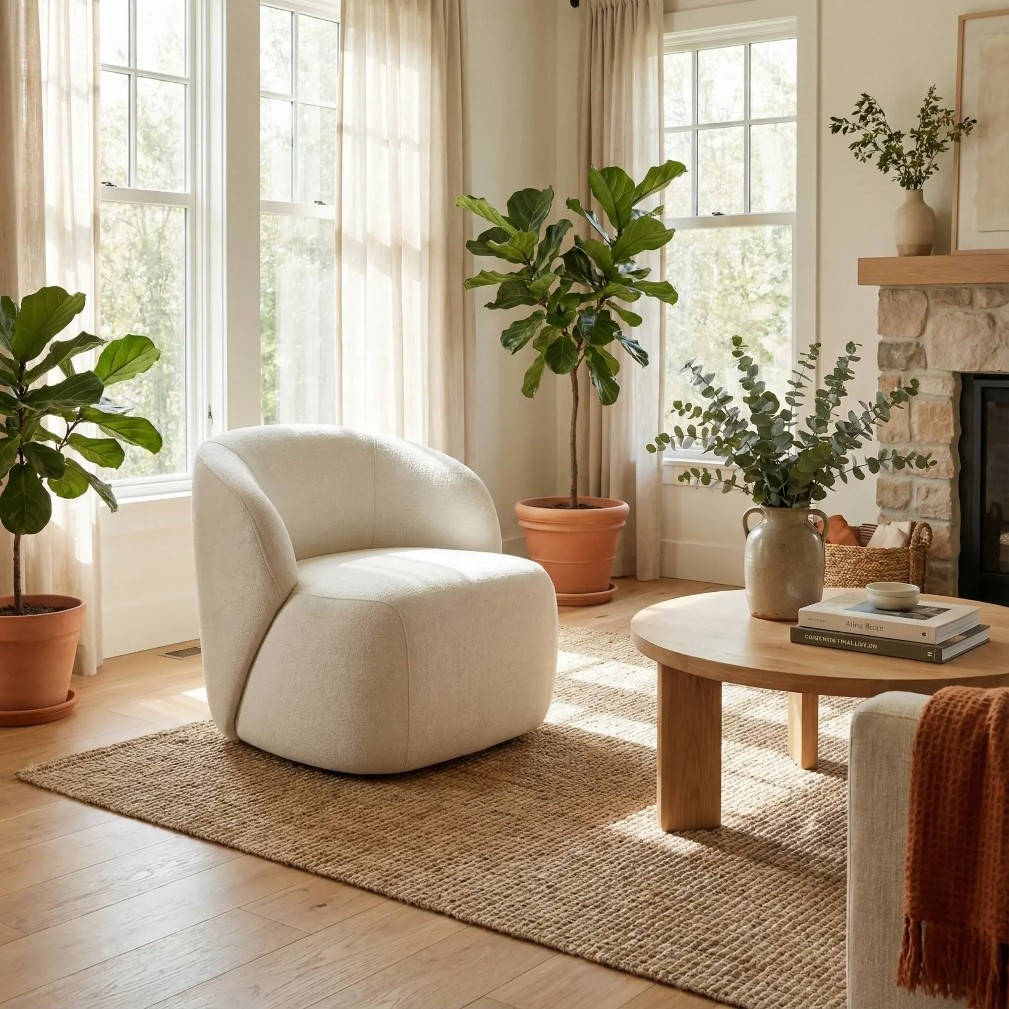 Poltrona Moon no ambiente